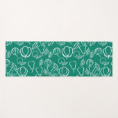 グリーンエレガントにフルーツのみヨガマット ヨガマット (正面(横))