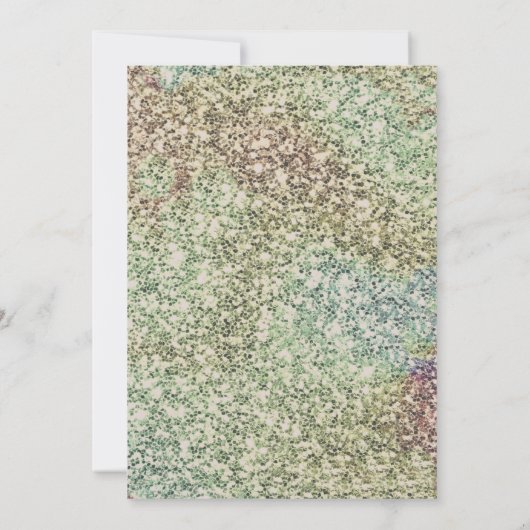 グリーンエレガントイードアルアダディナーパーティの招待状 招待状 (裏面)