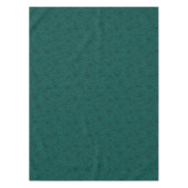 グリーンエレガントウィリアムモリススタイルフローラダマスク テーブルクロス (正面)