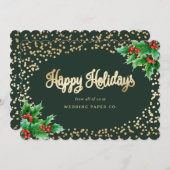 グリーンエレガントウォーターカラーホリーベリー事業 シーズンカード (正面/裏面)