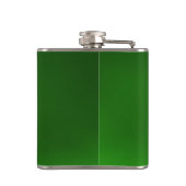 グリーンエレガントエメラルド宝石モノグラム フラスク (裏面)