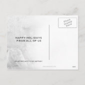 グリーンエレガントオーナメントフェスティバルカンパニーホリデー シーズンポストカード (裏面)