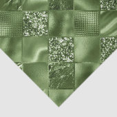 グリーンエレガントグリッターダイヤモンド格子パターン 薄葉紙 (詳細)