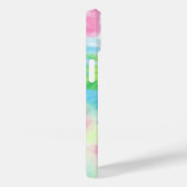 グリーンエレガントグリッタードリップ絞り染め Case-Mate iPhoneケース (裏面 / 右)