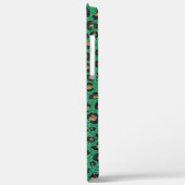 グリーンエレガントグリッターブラック金ゴールドヒョウ印刷 Case-Mate iPhoneケース (裏面 / 左)