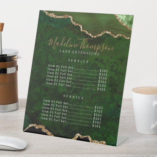 グリーンエレガントゲート大理石サービス価格 台座サイン (インサイチュ)