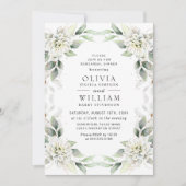 グリーンエレガントゴールデングリーナリーリハーサルディナー 招待状 (正面)