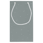 グリーンエレガントスノーベリー+ユーカリブライダルシャワー スモールペーパーバッグ (裏面)