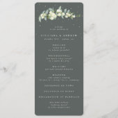 グリーンエレガントスノーベリー+ユーカリ結婚トゥス プログラム (正面)