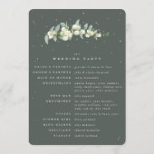 グリーンエレガントスノーベリー+ユーカリ結婚トゥス プログラム (裏面)