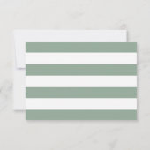 グリーンエレガントセージ書結婚の詳細 出欠カード (裏面)