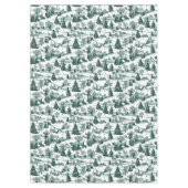 グリーンエレガントトイルカントリークリスマス テーブルクロス (正面)