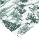 グリーンエレガントトイルカントリークリスマス テーブルクロス (アングル)