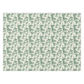 グリーンエレガントトイルフランスのカントリークリスマス テーブルクロス (正面(横))