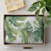 グリーンエレガントトロピカルサマーパームリーフシック 薄葉紙 (ギフト)