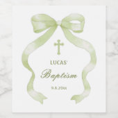 グリーンエレガントバプテスマ ワインラベル (シングルラベル)