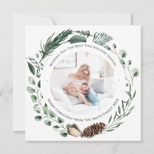 グリーンエレガントパインバウリースウォーター色フローラ シーズンカード (正面)