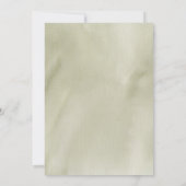 グリーンエレガントパーム葉フローラ結婚ズ 招待状 (裏面)