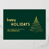 グリーンエレガントビジネス 箔シーズンカード (正面)