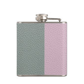 グリーンエレガントピンクレザーモノグラム フラスク (裏面)