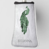 グリーンエレガントピーコックゴルフヘッドカバー ゴルフヘッドカバー (回転90)