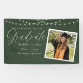 グリーンエレガントフォトフローラの卒業 横断幕 (横)