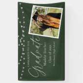 グリーンエレガントフォトフローラの卒業 横断幕 (縦)