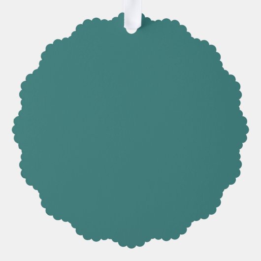 グリーンエレガントフォレストカスタムクリスマス会社ギフト オーナメントカード (裏面)