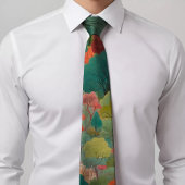 グリーンエレガントフローラネクタイ ネクタイ