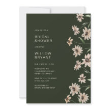 グリーンエレガントフローラブライダルシャワー