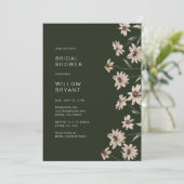 グリーンエレガントフローラブライダルシャワー 招待状 (スタンド正面)