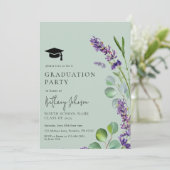 グリーンエレガントフローラ写真卒業パーティー 招待状 (スタンド正面)