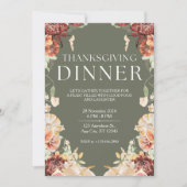 グリーンエレガントフローラ感謝祭ディナー 招待状 (正面)