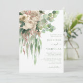 グリーンエレガントフローラ結婚ズ 招待状 (スタンド正面)