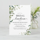 グリーンエレガントブライダルシャワールンチョン 招待状 (スタンド正面)