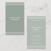 グリーンエレガントプロフェッショナルモダンシンプルテンプレート 名刺 (正面/裏面)