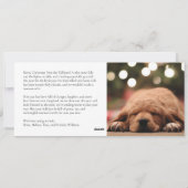 グリーンエレガントホリデーモノグラムフォトカード シーズンカード (裏面)