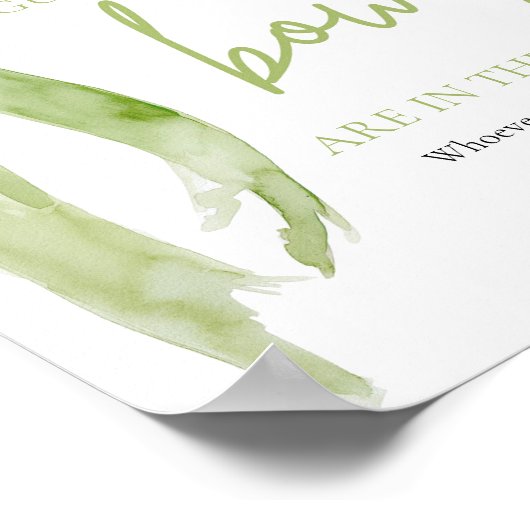 グリーンエレガントボウは数ゲームを推測 ポスター (角)