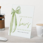 グリーンエレガントボウは数ゲームを推測 台座サイン (インサイチュ)