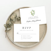 グリーンエレガントボタニカルクロスファースト聖餐式 出欠カード