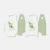 グリーンエレガントマルガリタカクテルブライダルシャワー フェイバーボックス (折り畳みなし)