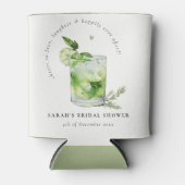 グリーンエレガントマルガリタカクテルブライダルシャワー 缶クーラー (正面)