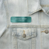 グリーンエレガントメタリックプロフェッショナル事業 名札 (インサイチュ)