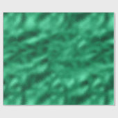 グリーンエレガントメタリックホリデークリスマス ラッピングペーパー (フラット)