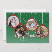 グリーンエレガントメリークリスマス4の写真 シーズンカード (正面)