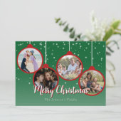 グリーンエレガントメリークリスマス4の写真 シーズンカード (スタンド正面)