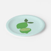 グリーンエレガントライムパーティー ペーパープレート (アングル)