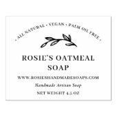 グリーンエレガントリーハンドメイド美しいスキンケア製品 ラバースタンプ (インプリント)