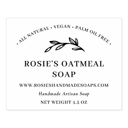 グリーンエレガントリーハンドメイド美しいスキンケア製品 ラバースタンプ (インプリント)