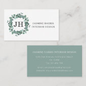 グリーンエレガントリーユーカリリース名刺 名刺 (正面/裏面)